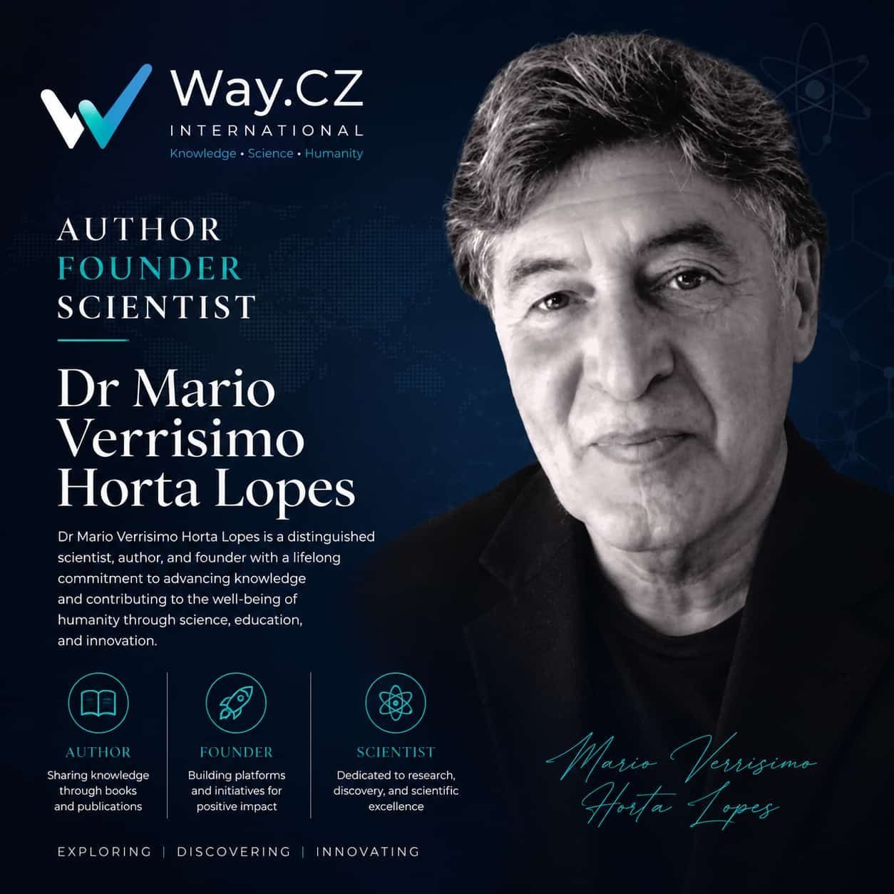 Dr Mario Verrisimo Horta Lopes — Author, Founder, Scientist